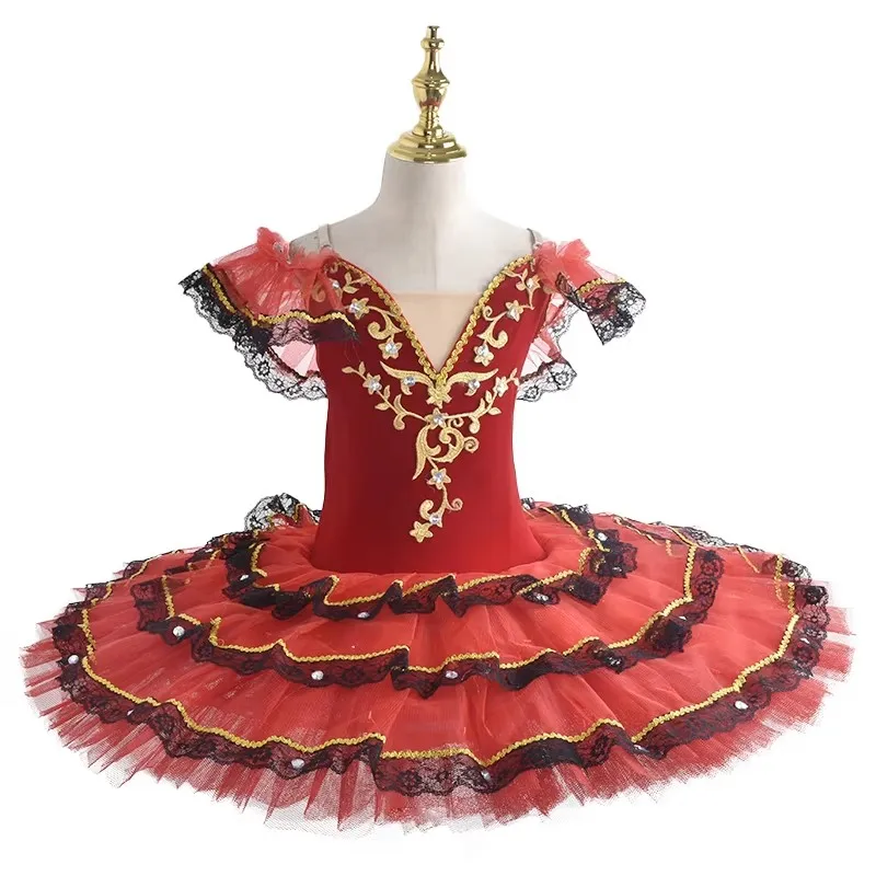 

Professional Ballet Tutu Girls Blue Pink Platter Pancake Tutu Ballerina Party Dress Adult Women Child Kids Ballet Dance Costume