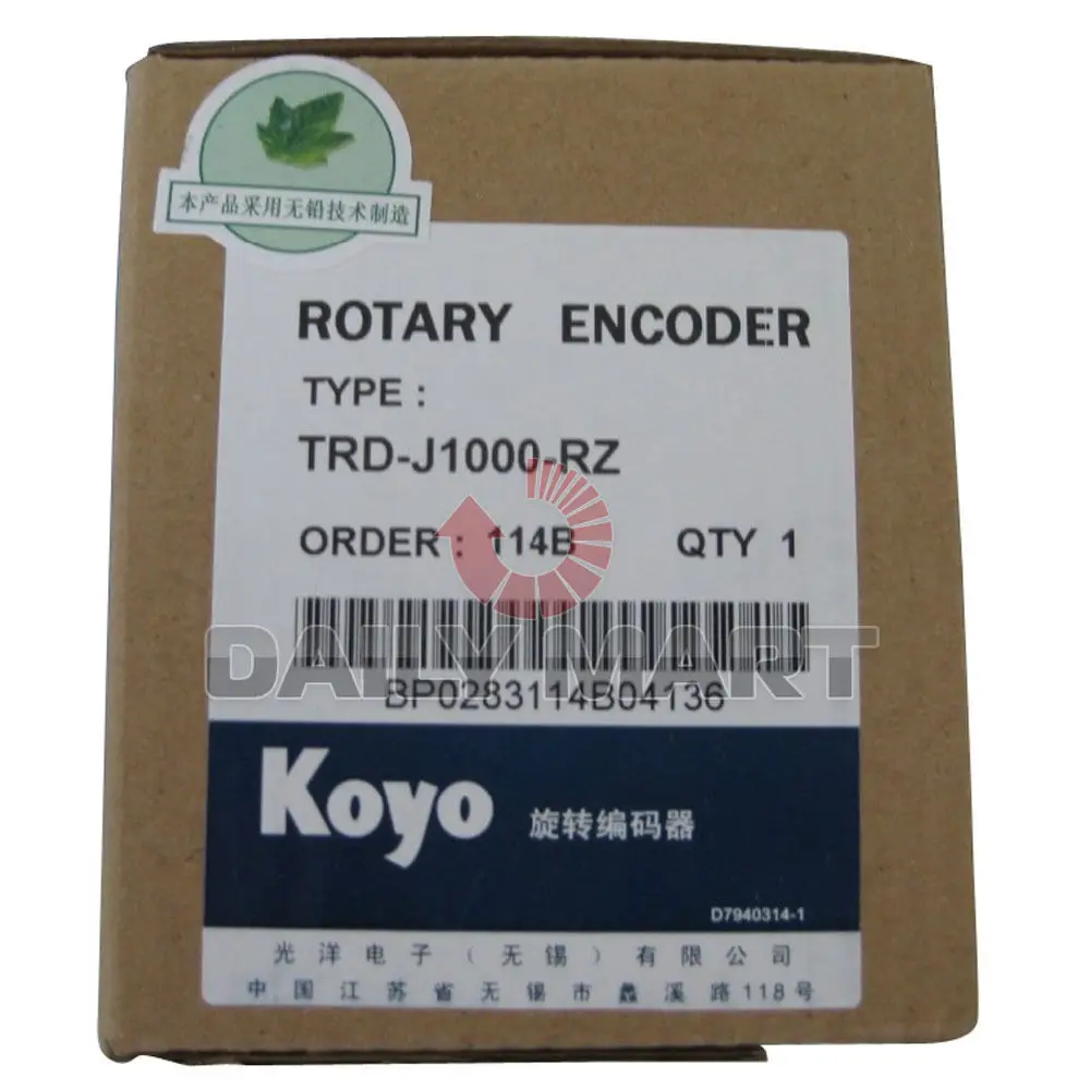 KOYO TRD-J1000-RZ INCREMENTAL SHAFT ROTARY ENCODER FOR INDUSTRY USE NEW