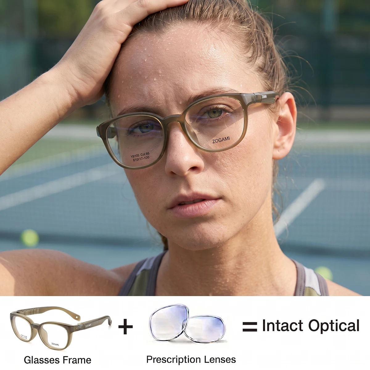 TP90&TPE Anti-Kollisions-Sportbrillen für Basketball, Fußball, Tennis, Korrekturbrillen für Männer und Frauen, Rutschfeste Stoßfeste Optische Gläser
