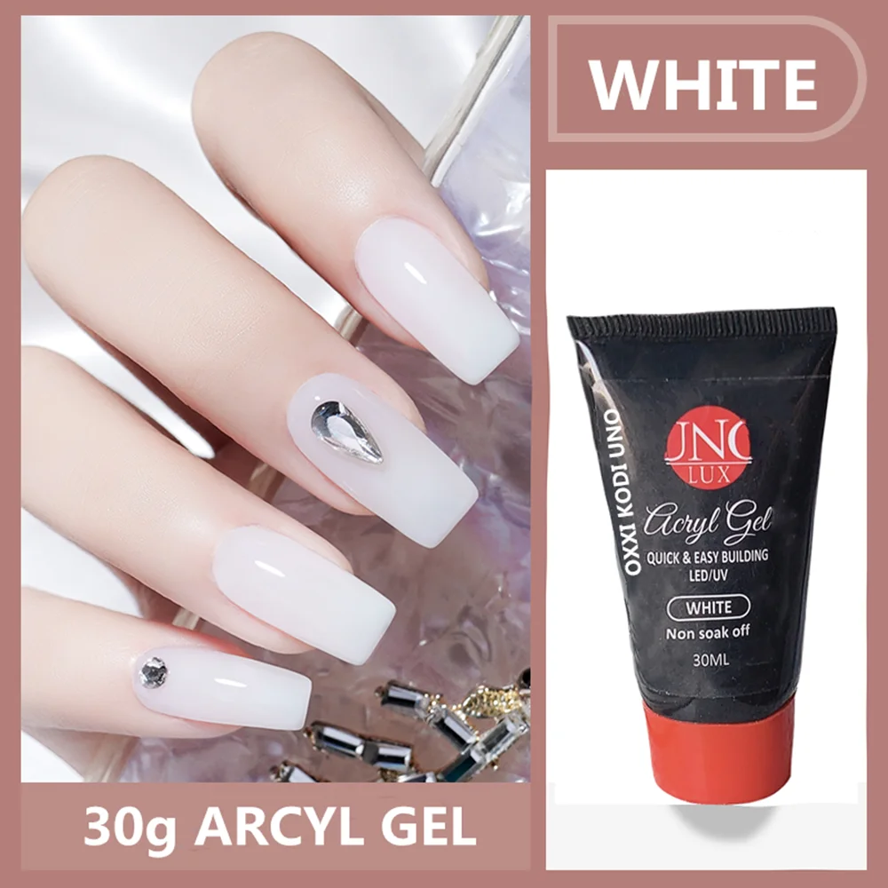 Desain Modis 30Ml Kuteks Kuku Poli Pembuat Jari Gel Akrilik Seni Kuku Manicure Warna Kuku Memperpanjang Jelly Poly UV Gel