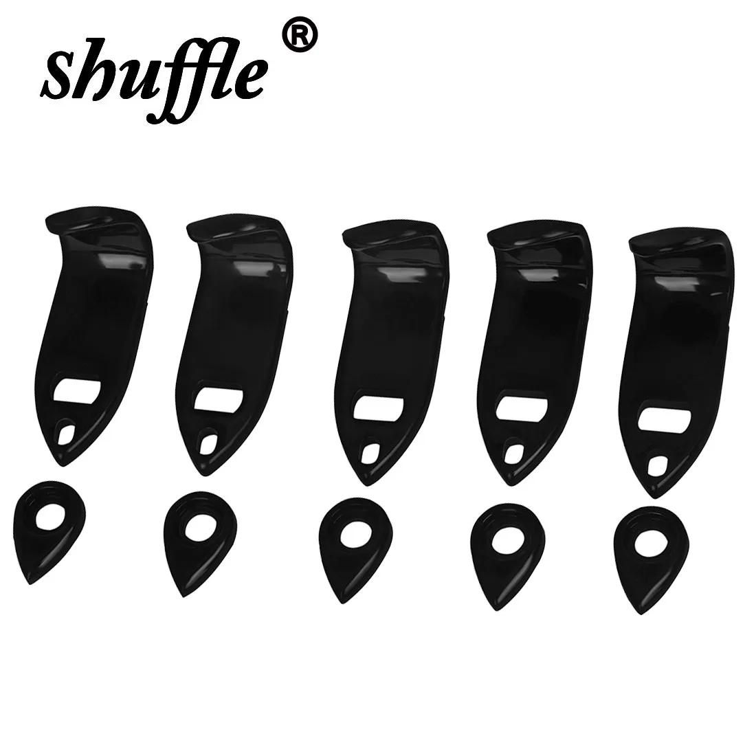 5 Pcs Saxophone Thumb Rest ABS Decompression Anti-slip Fits the Instrument Comfortable Feel Saxophone Accessories Sax Parts