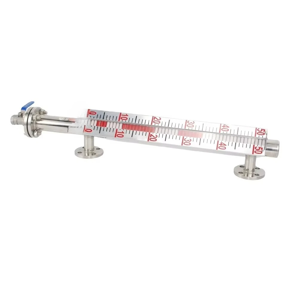 Stainless Steel  Flip Level Gauge with Float and Flap Indicator for Liquid Tanks