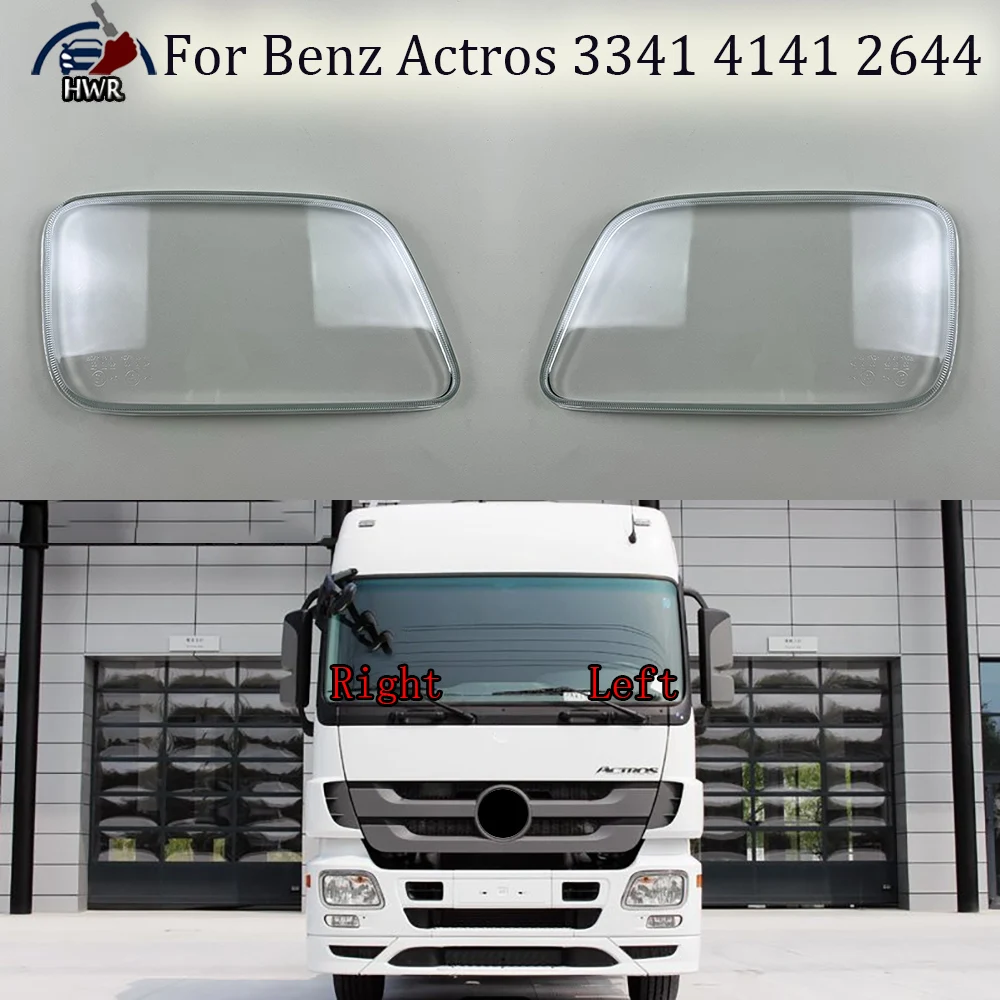 

For Mercedes Benz Actros 3341 4141 2644 Headlamp Cover Headlight Shell Transparent Lens Plexiglass Replace Original Lampshade