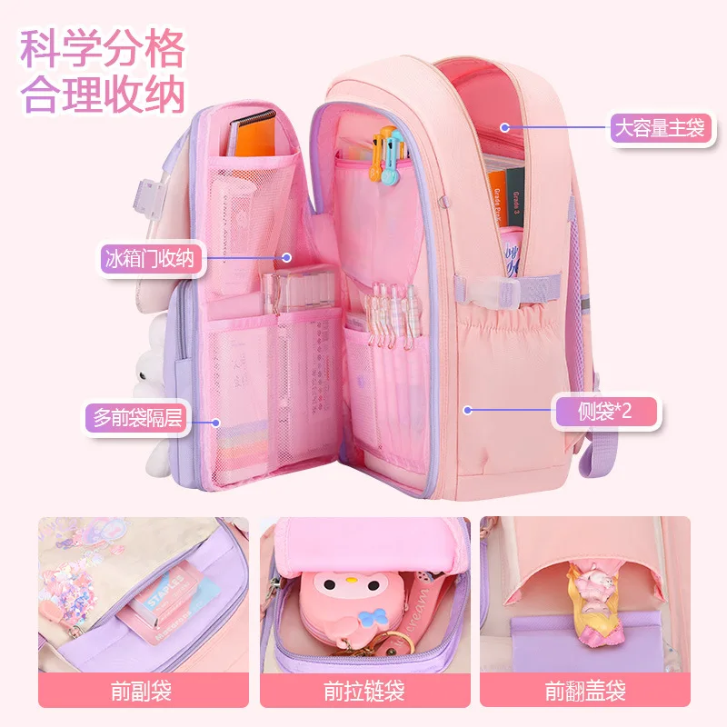 Children School Bags Girls Kids Book Bag Primary Orthopedic School Backpack Princess Backpack Schoolbag Kids Mochila Infantil