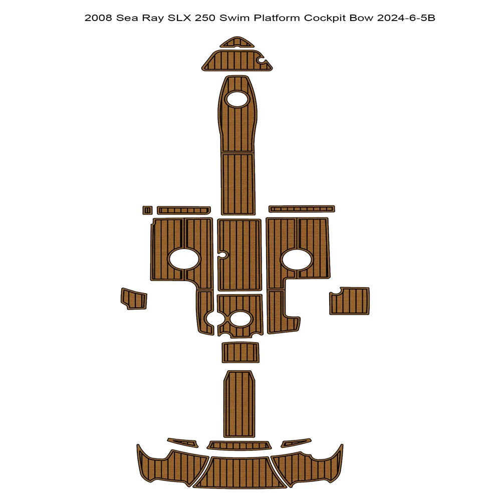 2008 Sea Ray SLX 250 Swim Platform Cockpit Bow Boat EVA Foam Teak Deck Floor Mat SeaDek MarineMat Gatorstep Style Self Adhesive