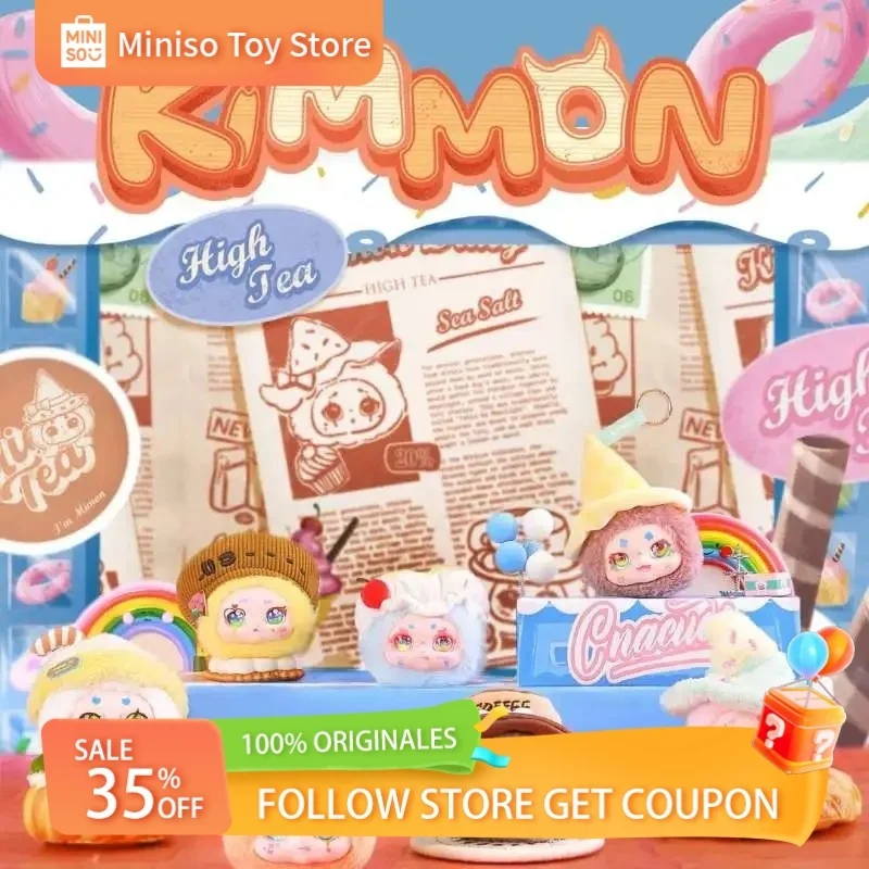 

Official Kimmon Qimeng Afternoon Tea Theme Series Keychain Blind Box Cute Plush Doll Collectible Figure Trendy Toy Gift For Girl
