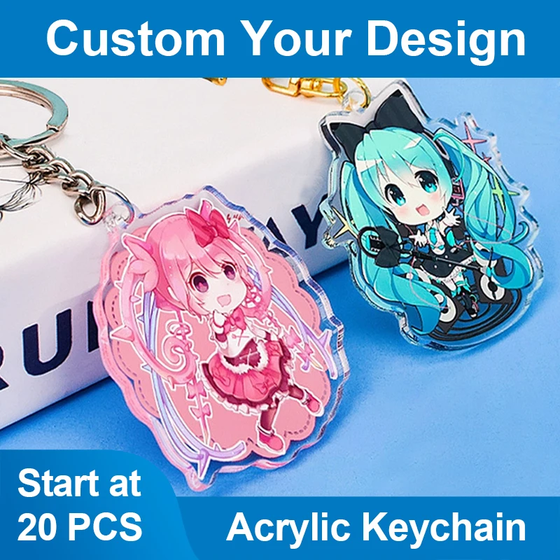 Wholesale Personalized Keychain Factory Made Custom Design Cute Design Mini Acrylic Keychain