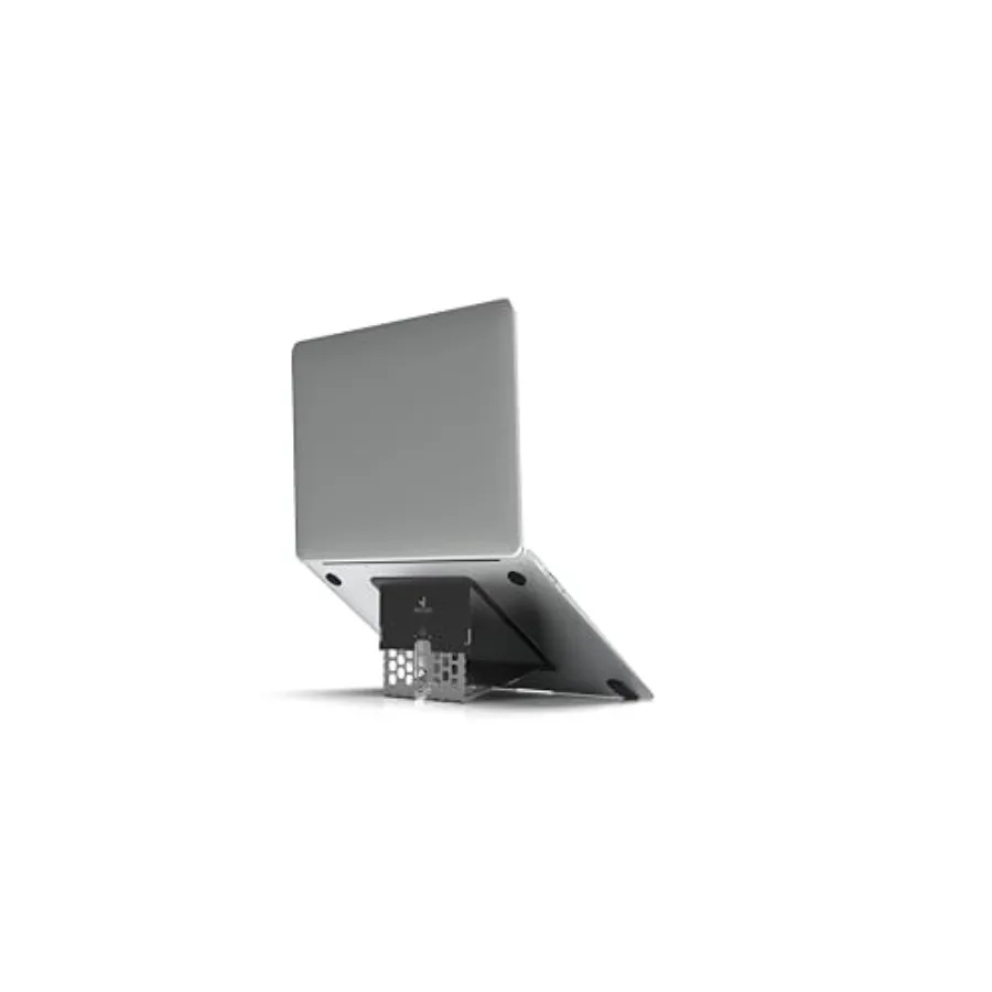 

Paper-Thin Stand for MacBook Laptop Riser Slim Portable Ergonomic Ventilated Stand 6 Adjustable Heights from 2.1" to 3.6" Compa