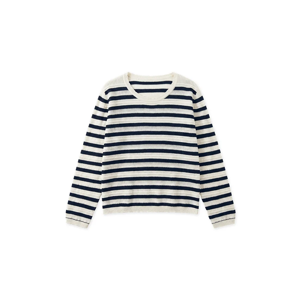 Navy White Stripe