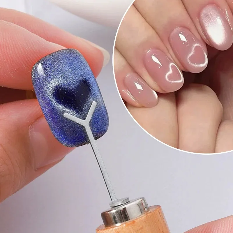 Herzförmiges Nagelmagnet-Set für professionelle Nagelkunst-Designs, DIY-Maniküre-Set mit starken magnetischen Werkzeugen für kreatives Styling