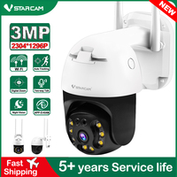 Vstarcam New Dome Wifi Camera 3MP 2way Audio Human Auto Tracking Color Night Vision Auto Motion Track Waterproof IP Camera Alarm