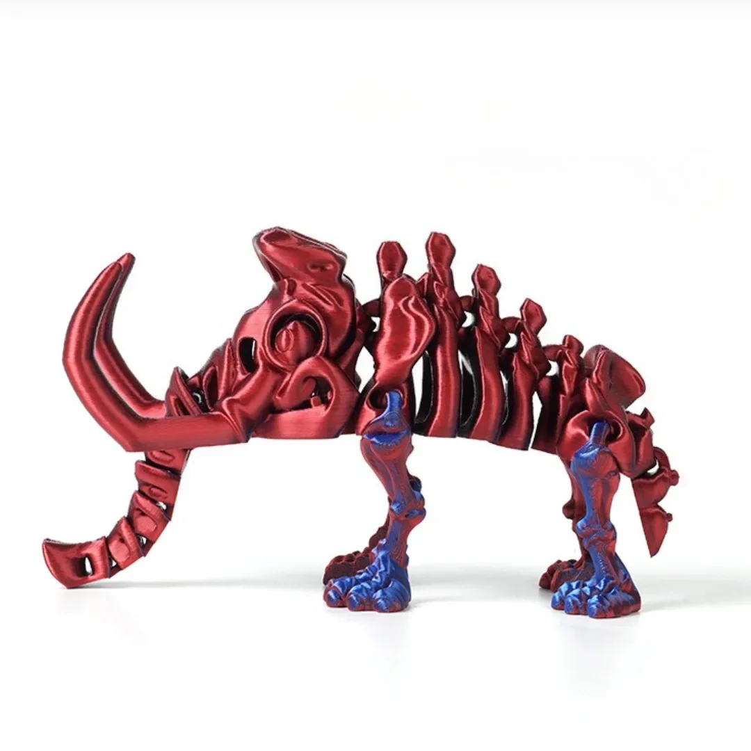 1 قطعة ثلاثية الأبعاد المطبوعة الماموث المنقولة المشتركة تململ لعبة الإبداعية الملونة نموذج حلية الديكور الاطفال لعبة للأطفال هدية عيد ميلاد #4