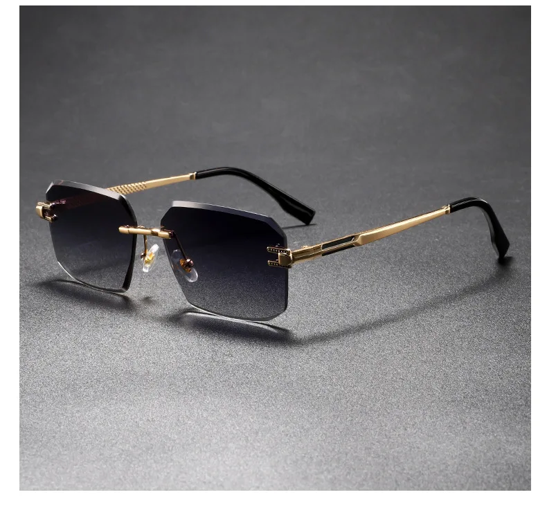 Neue Mann Sonnenbrille Frau UV400 Quadratische Brillen Mode Vielseitige Trend Shades Hohe Qualität Randlose Sonnenbrillen Unisex Outdoor Sport – Detail 18