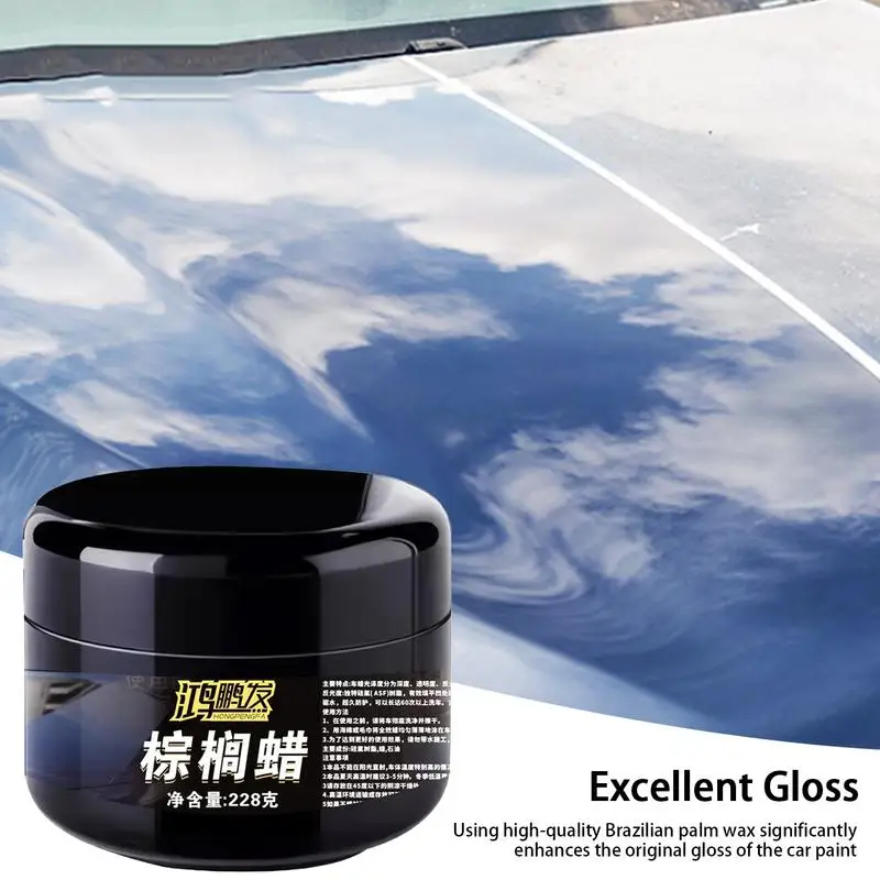 

Car Carnauba Wax Crystal Car Paint Solid Wax 200g Automotive Detailing Wax Ceramics Coating For Vehicles Polishing & Deep