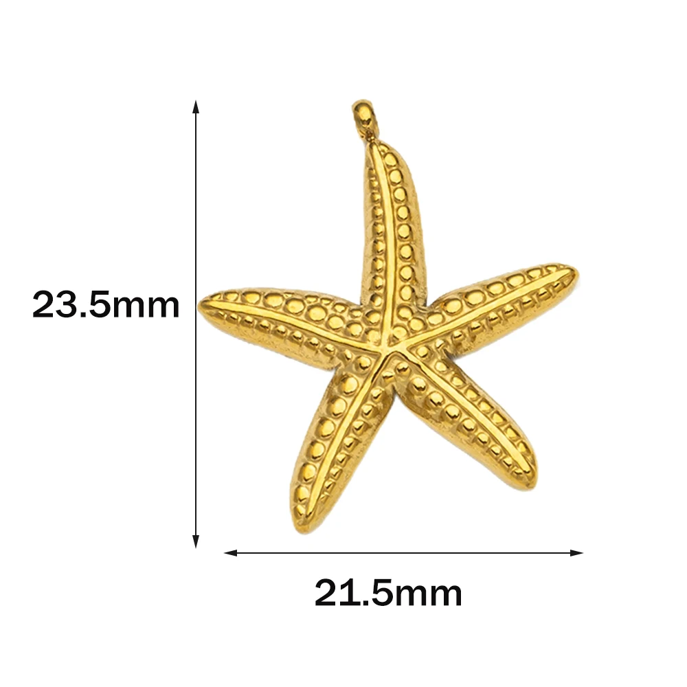 10 stuks roestvrijstalen zomerstrandbedels zeester schelp conch hangers voor DIY armband ketting oorbellen sieraden maken
