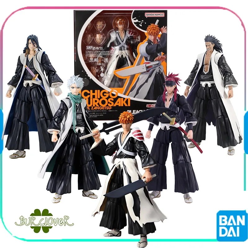 

Bandai Original SHF Anime Figure BLEACH ICHIFGO KUROSAKI TOUSHIRO HITSUGAYA Action Figure Toys For Boys /Girls /Kids Gift