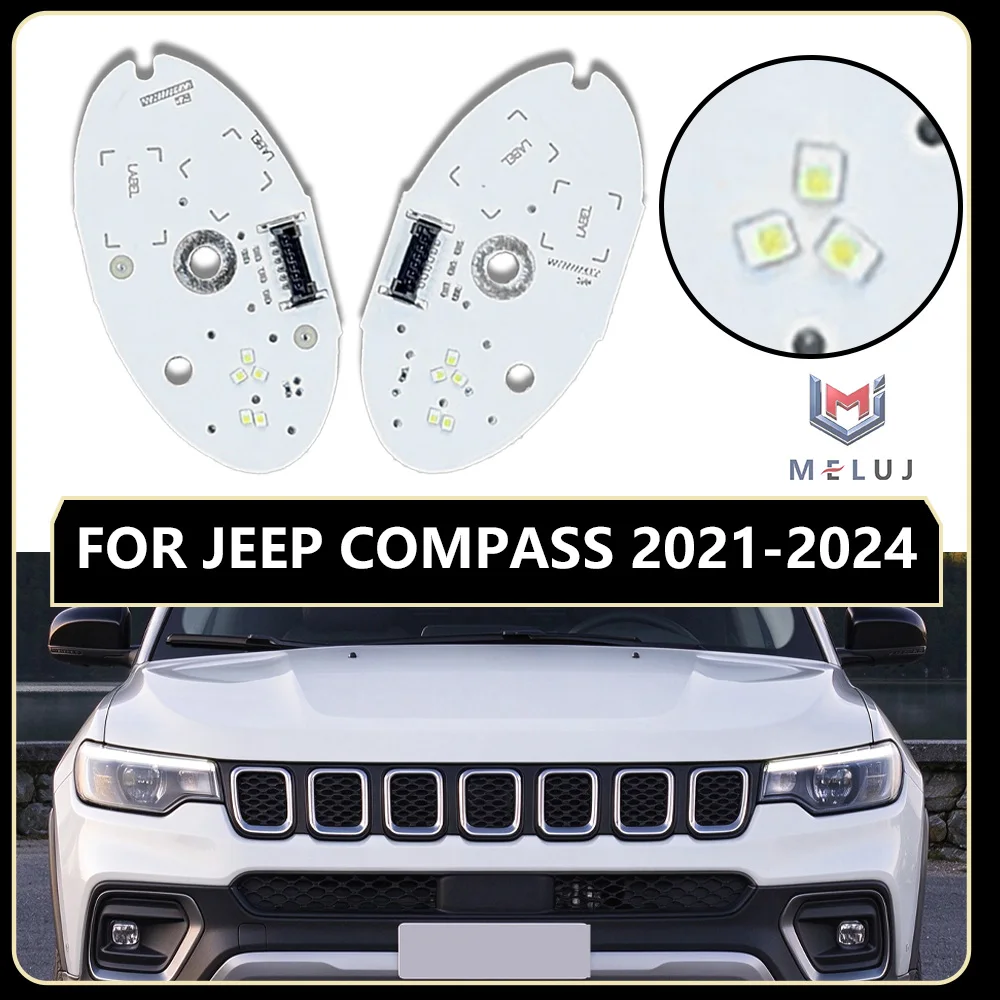 Daytime Running Light DRL White Angel Eye Daytime Running Light Board DRL Chip Accessories For Jeep Compass 2021-2024 Headlamp