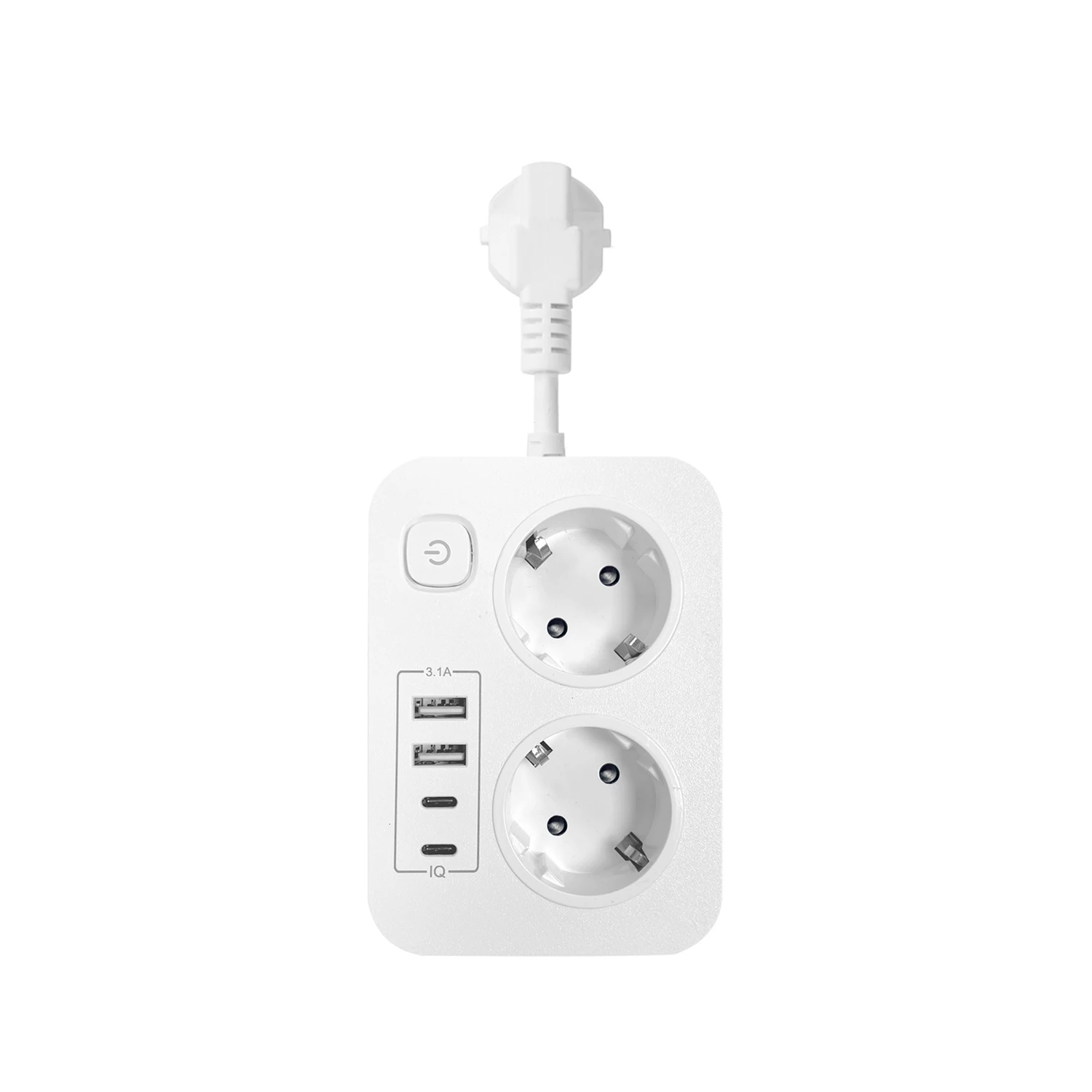 EU Plug AC Outlet Power Strip Extension Electrical Socket With USB Charger Home Appliance Office