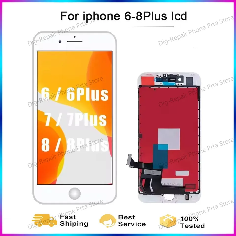 AAA + OEM LCD para iPhone 6 6s 7Plus 8Plus LCD pantalla táctil digitalizador montaje para iPhone 6Plus 6sPlus 7 8 pantalla