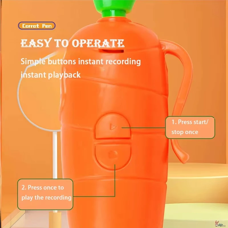 حار Zootopia جودي هوبس الجزرة قلم تسجيل صوتي مع وظيفة تسجيل الصوت الحقيقي لطيف الكرتون العودة إلى المدرسة هدية #5