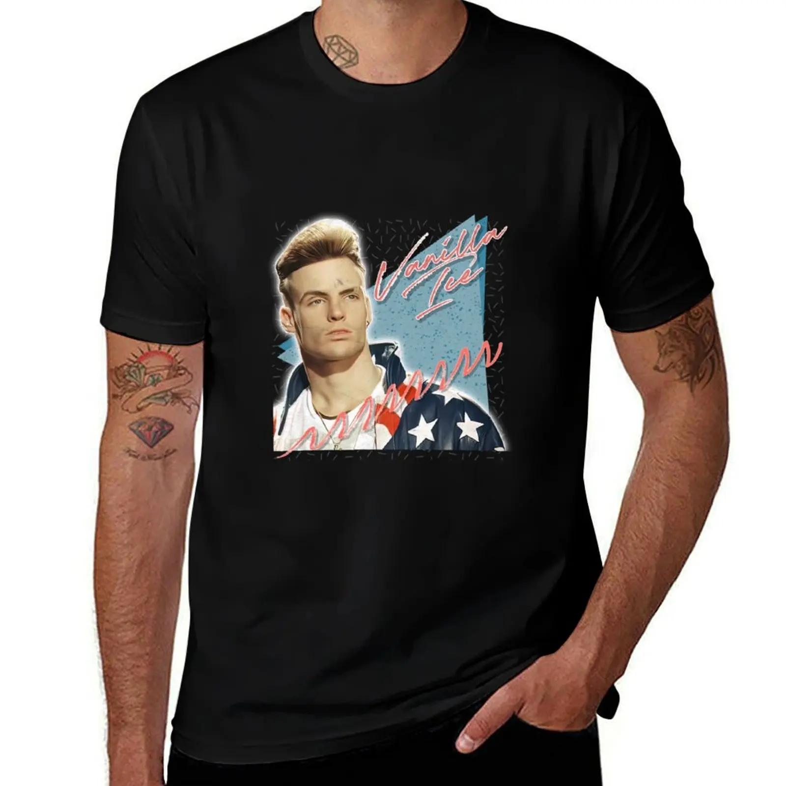 Vanilla Ice T-Shirt Summer Print Short Sleeve Tee T-Shirt