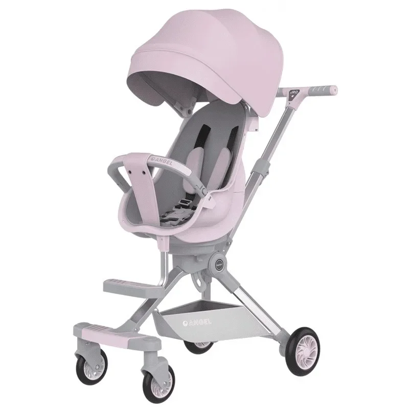 Wandelende Babywagen Met Één Klik Opvouwbaar Licht In Twee Richtingen Kan Een 2-6 Jaar Oude Kinderwagen Met Hoge Ogen Liggen