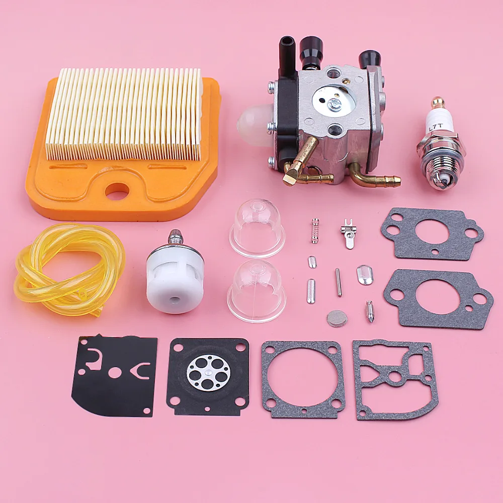 Carburetor Carb Repair Kit For Stihl HS81 HS81R HS81RC HS81T HS86 HS86R HS86T Air Fuel Filter Line Trimmer Replace Spare Part