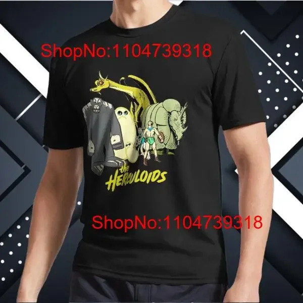 Novo os herculoides dos desenhos animados programa de tv logotipo engraçado eua tamanho t camisa vintage lavado macio streetwear versátil confortável