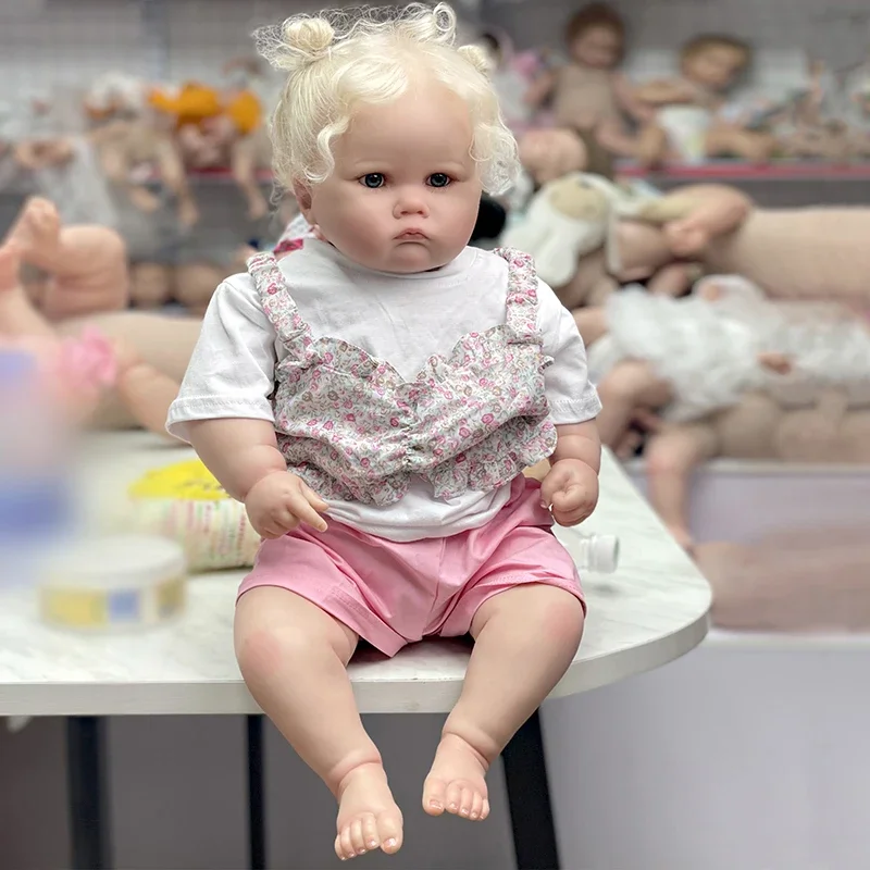 

60CM High Quality Realistic Babies Doll CHARLOTTE Baby Reborn Toddler Popular Girl Doll Soft Cuddle Body