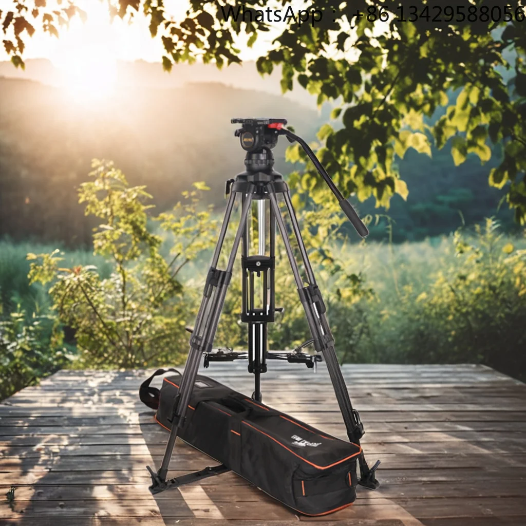 Photographic Equipment Jiepai V18 Pro Professional Broadcast Heavy Duty Aluminum Video Camera Tripod