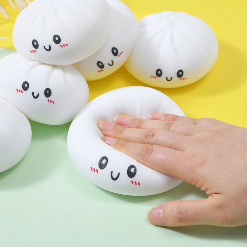 Decompression Expression Bun Pinch Music Creative Food Game Bun Cute Pinch New Strange Decompression Vent Soft Rubber Toy