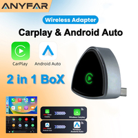 Mini Wireless 2 in1 Carplay Adapter for Android iPhone Auto Wired to Wireless AI Box USB Connection For Volvo MG Kia Chery Toyot