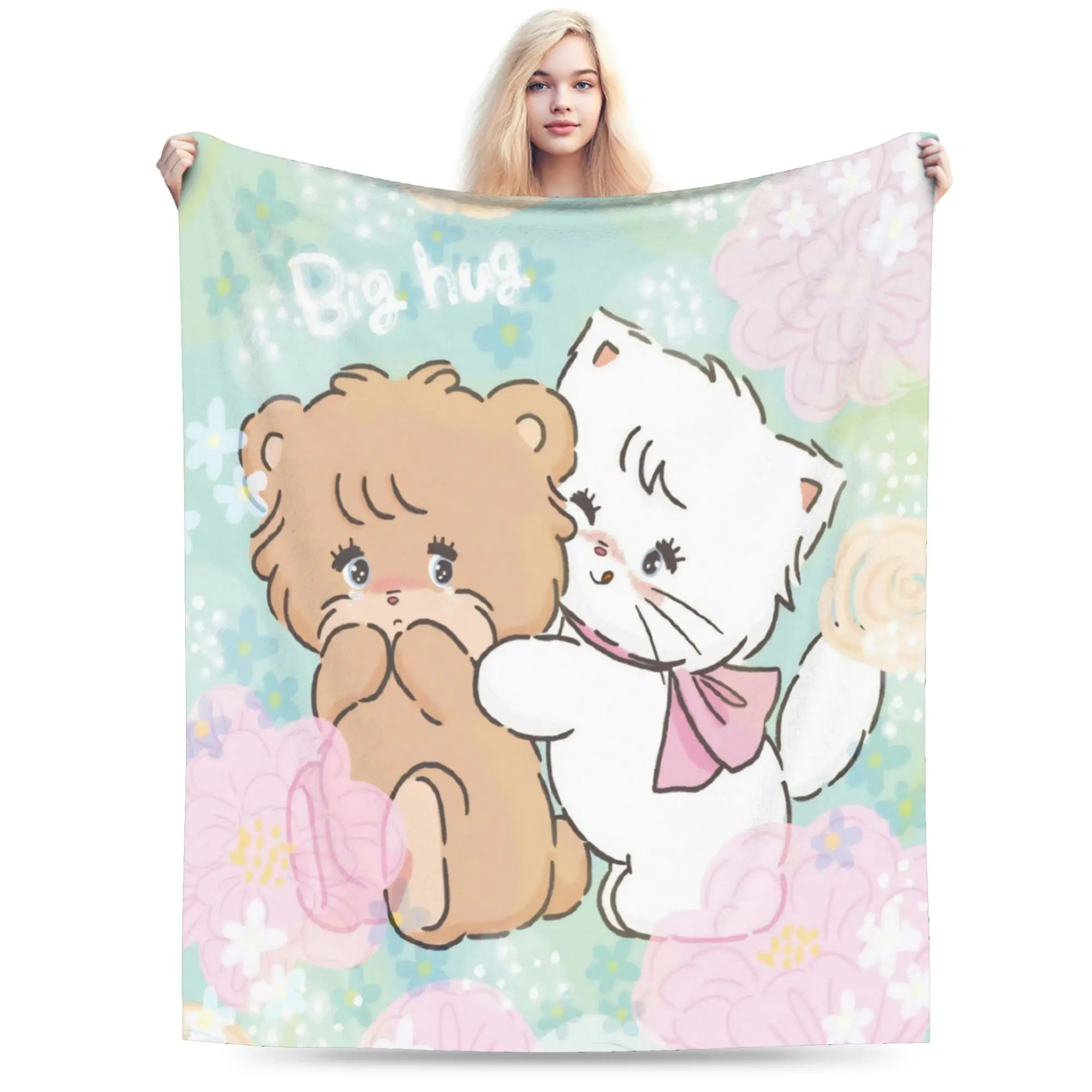 New Arrival pink cartoon Mikko Mousse  Blanket Ultra-Soft Flannel  Cozy Throw Blankets Machine Washable