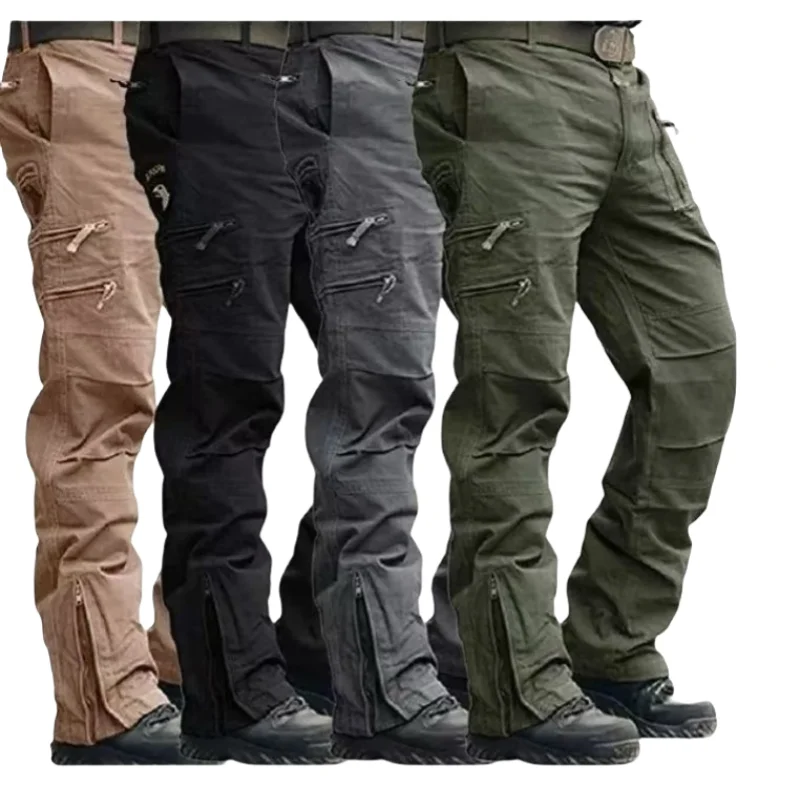 Outdoor Militaire tactische broek voor heren Vissen Wandelen Kamperen Werkbroek Casual Grote maten Multi-zakken Camouflage Cargobroek