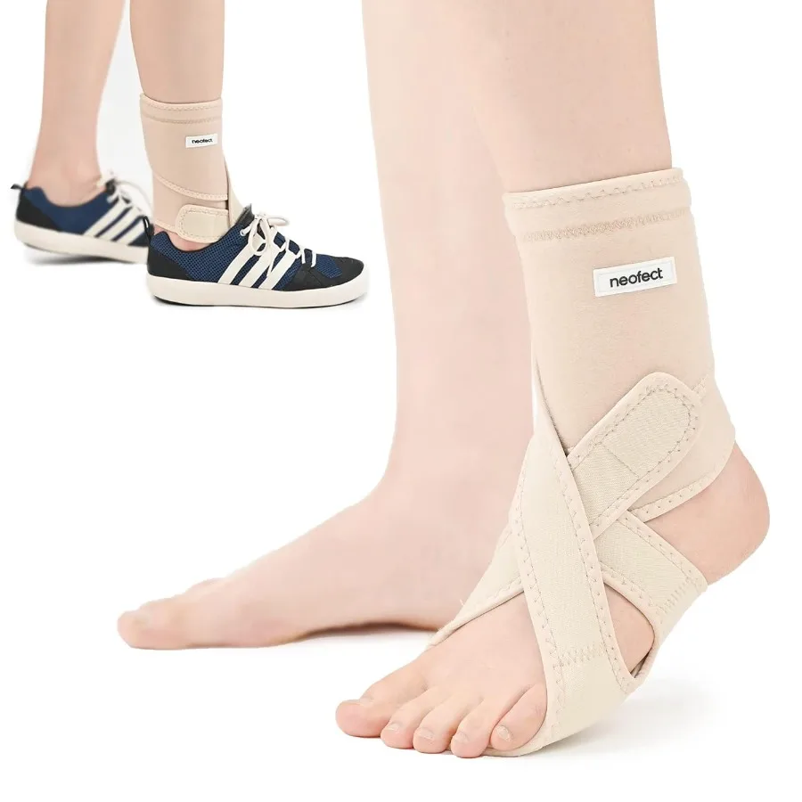 

Drop Foot Brace Beige Right AFO Foot Drop Brace for Walking Drop Foot Brace with Shoes Stroke Recovery Equipment Foot Drop Brac