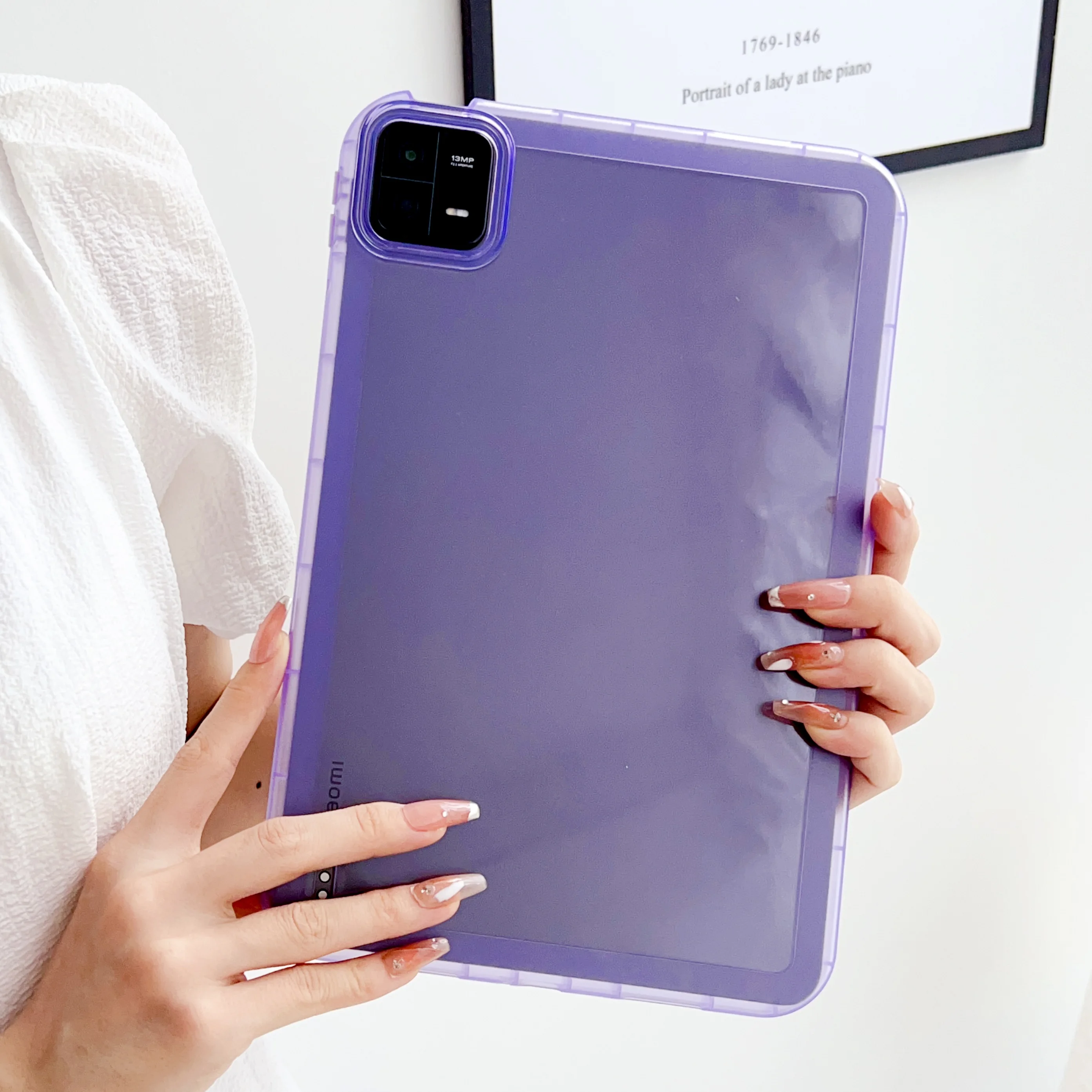 

Tablet Case For Samsung Galaxy TAB S9 FE+ S10+ A9 Plus A7 LITE A8 10.5 2021 S6 LITE Shockproof Soft TPU Cover Transparent Shell