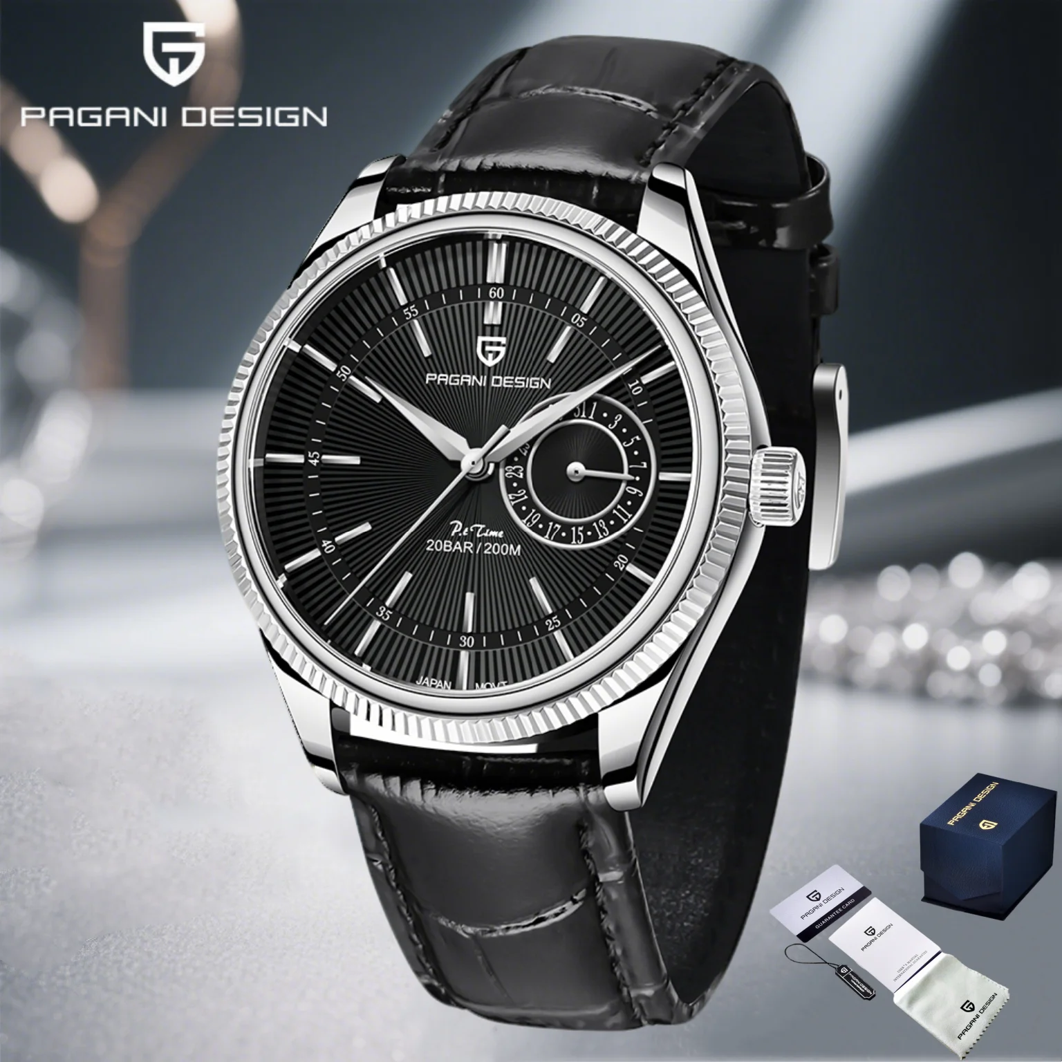 

PAGANI DESIGN 2025 New Men Quartz Watch VH65 40mm Stainless Steel Sapphire Glass Luxury Business Waterproof 200m Reloj Hombre