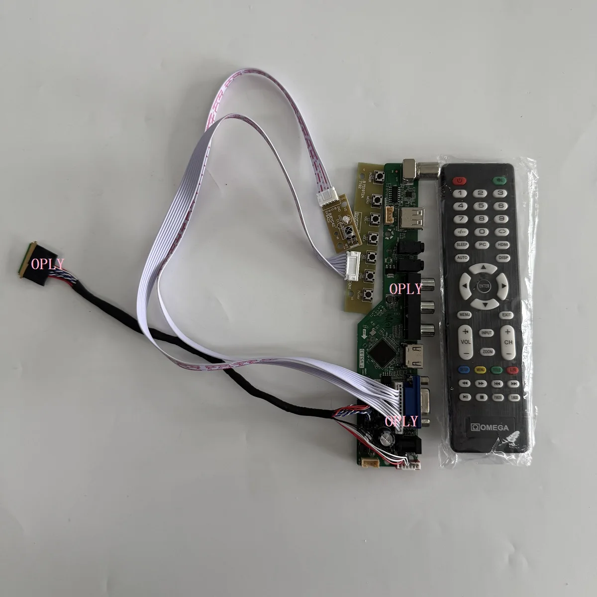 

TV Controller board kit HDMI-compatible RF USB AV VGA for LTN140AT16 LTN140AT07 LTN140AT07-H01 1366X768 14" Audio Screen monitor