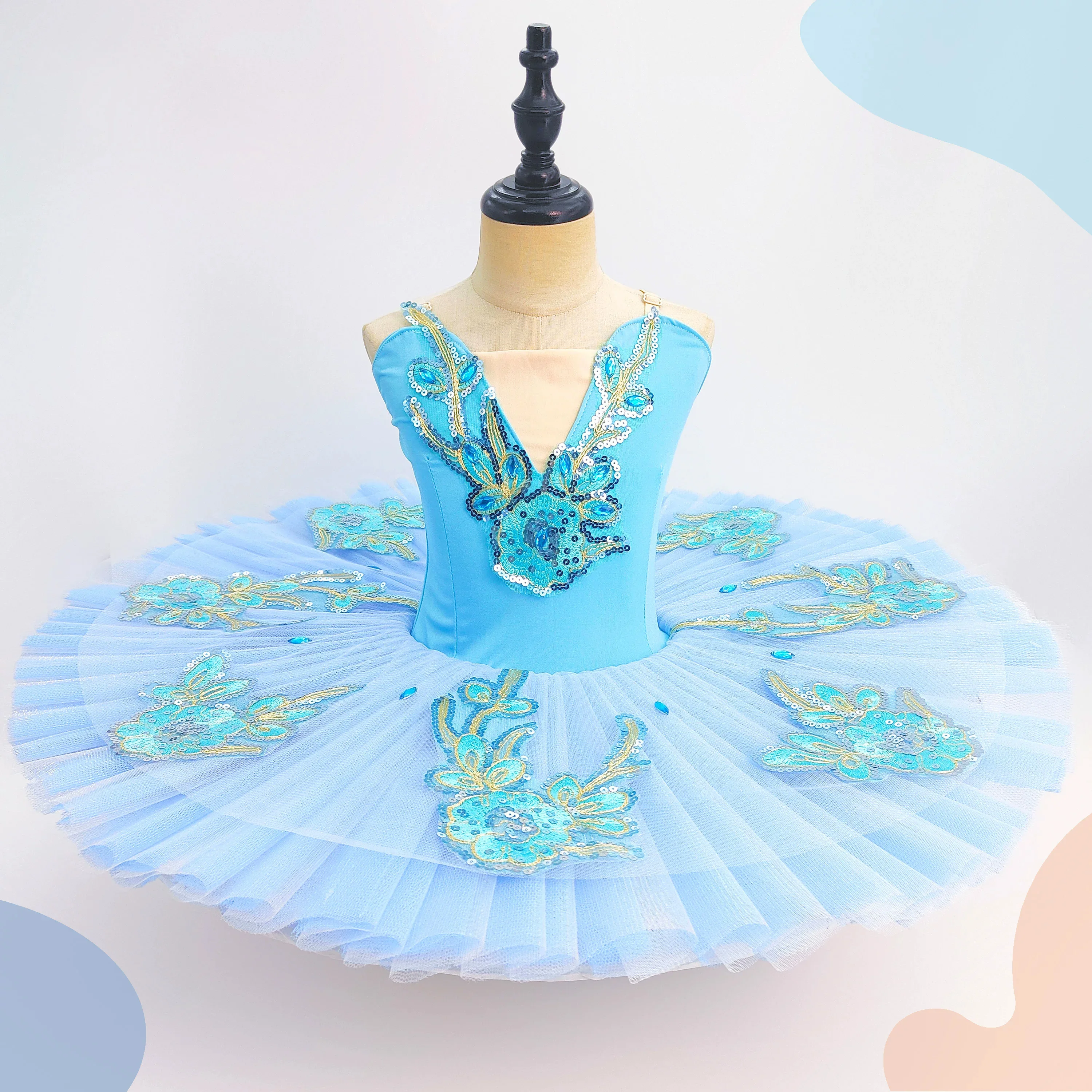 

Новая балетная пачка небесно-голубого цвета для взрослых и женщин, балетные танцевальные костюмы, балерина для взрослых, профессиональное балетное платье-пачка для женщин