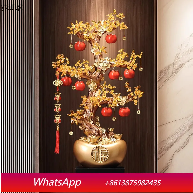 CX Everything is Wishing Persimmon Fortune Tree Entrance Living Room Floor Lucky Ornament