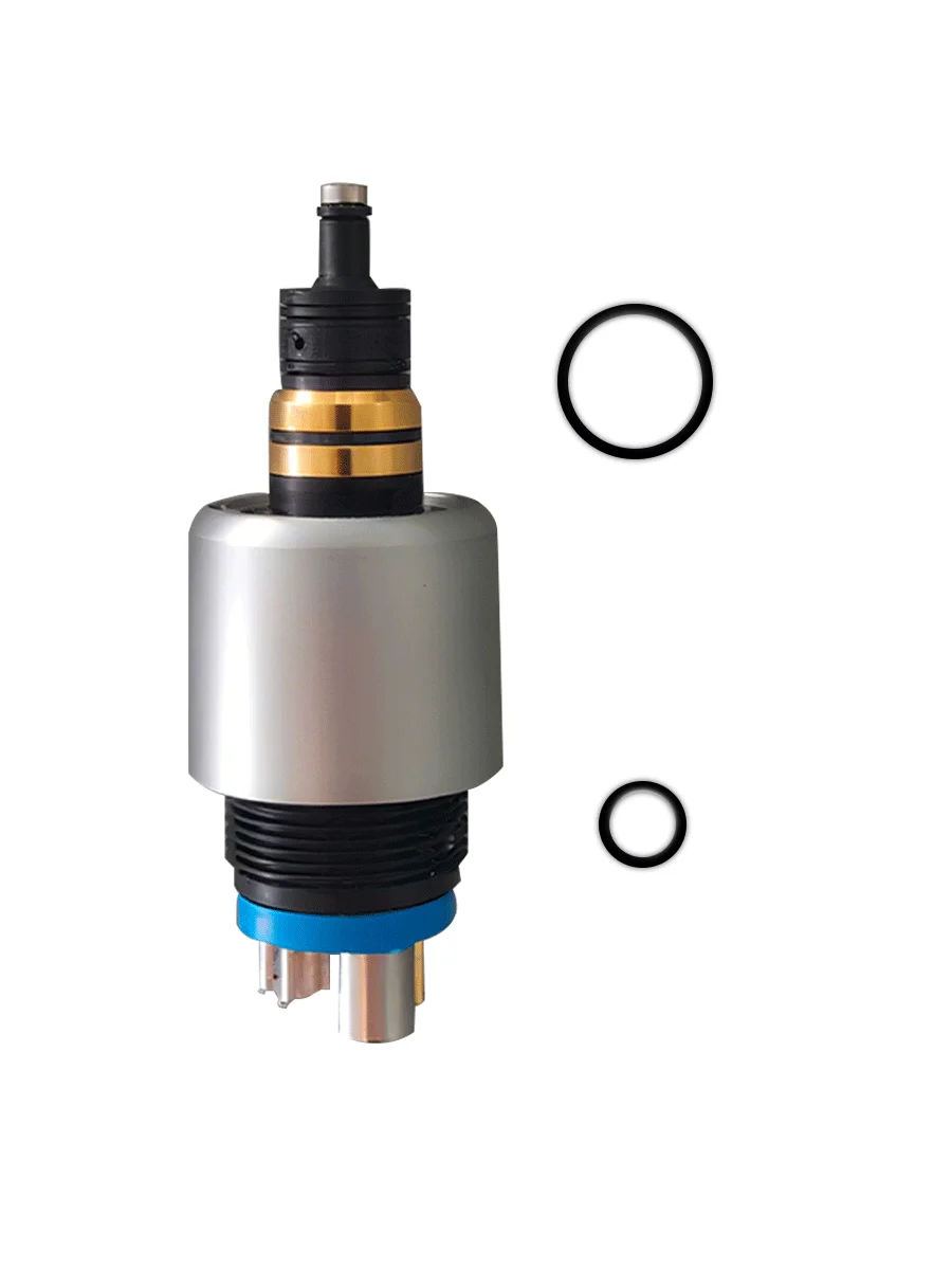 Acoplador de acoplamento rápido profissional, adequado para w & h, 6 furos, turbina dentária de alta velocidade, padrão e cabeça de torque, rotor de ar para den