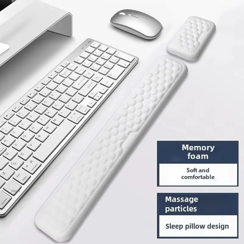 Mouse Keyboard Wrist Protection Rest Pad With Memory Cotton Ergonomic Wrist Rest For Gaming Computer Laptop Keyboard Mouse Pad