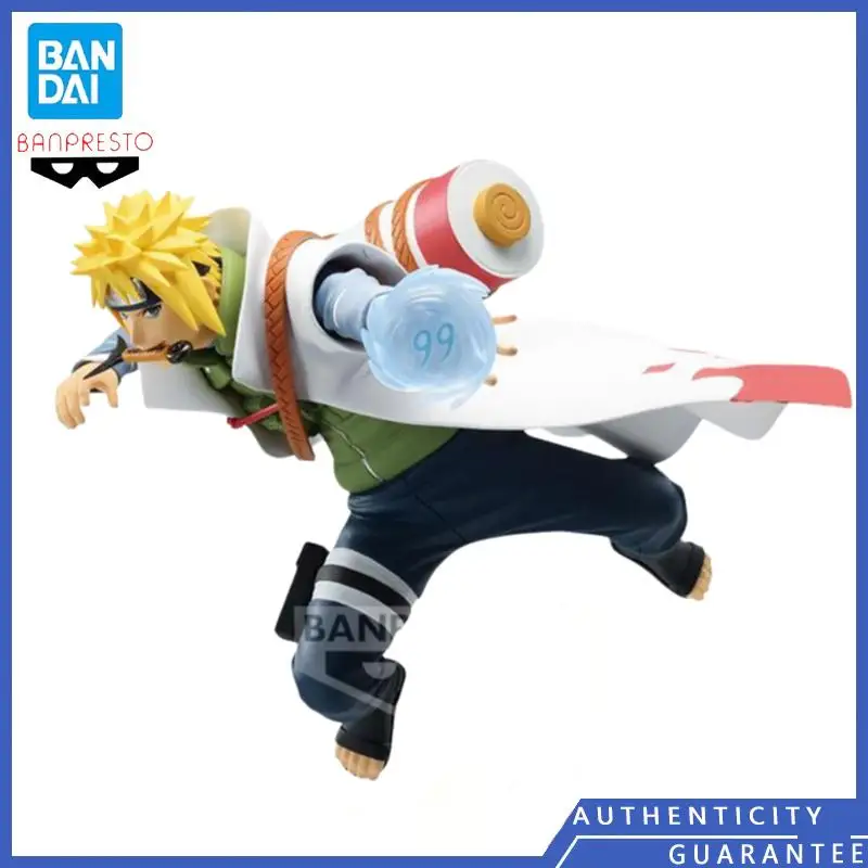 [In stock] Bandai BANPRESTO 15CM NARUTO NARUTOP99 Namikaze Minato Action Figure Anime Model Toy Festival Gifts Prize