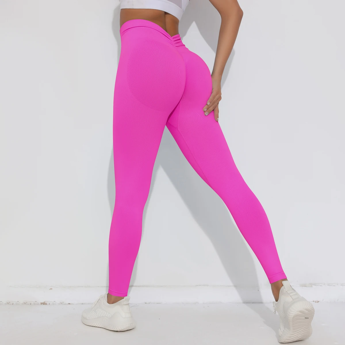 Fitness Elastic Yoga Pants Yoga Leggings Pants Seamless High Waist Tummy Stretch Athletic Women Sexy Pants