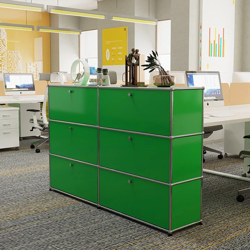 Armario de almacenamiento con 2/3/6 Haller, aparador de estante de almacenamiento, de tamaño personalizado mesita de noche, muebles modulares de acero inoxidable, uso doméstico