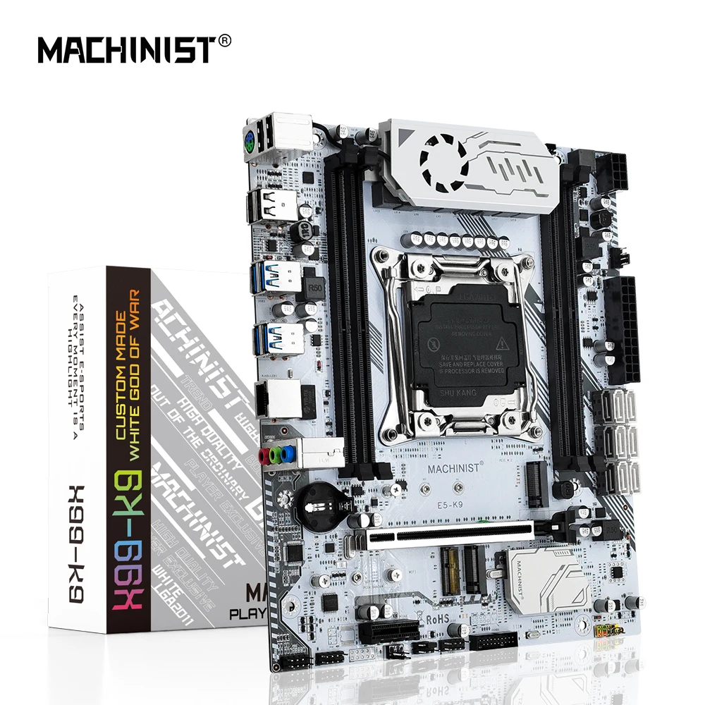 Machinist X99 Motherboard Support Xeon E5 2667 V4 /2690 V4 CPU DDR4 ECC Ram and Desktop Memory LGA 2011-v3 Sata M.2 M-ATX K9