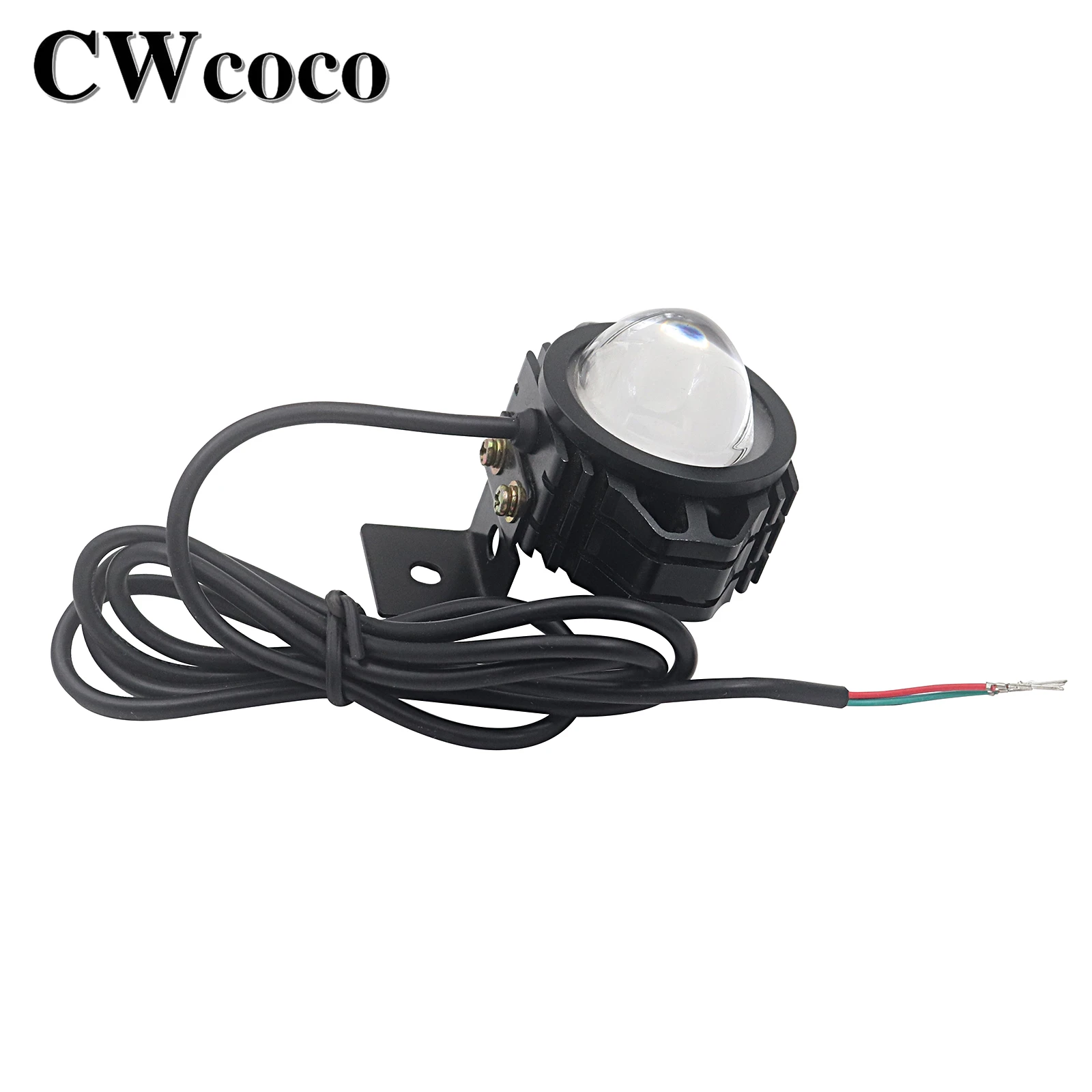 2 In 1 Horn Headlight Electric Scooter Front Light For KUGOO M4 PRO E-Bike 12-80V Night Safety Front Light Lamp Accessories