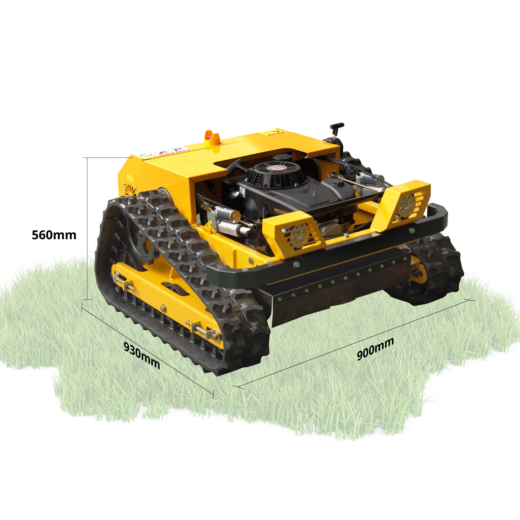 Cordless Electric Lawn Mower with Remote Control Safety Auto-Stop Blade CE Certified for Family Pet-Friendly Garden Use