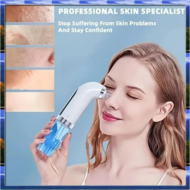 De mee-eterverwijderaar Poriënvacuüm Facecleaner Elektrisch Puistje Acne Zwart Headremoval USB Oplaadbare watercycluszwart