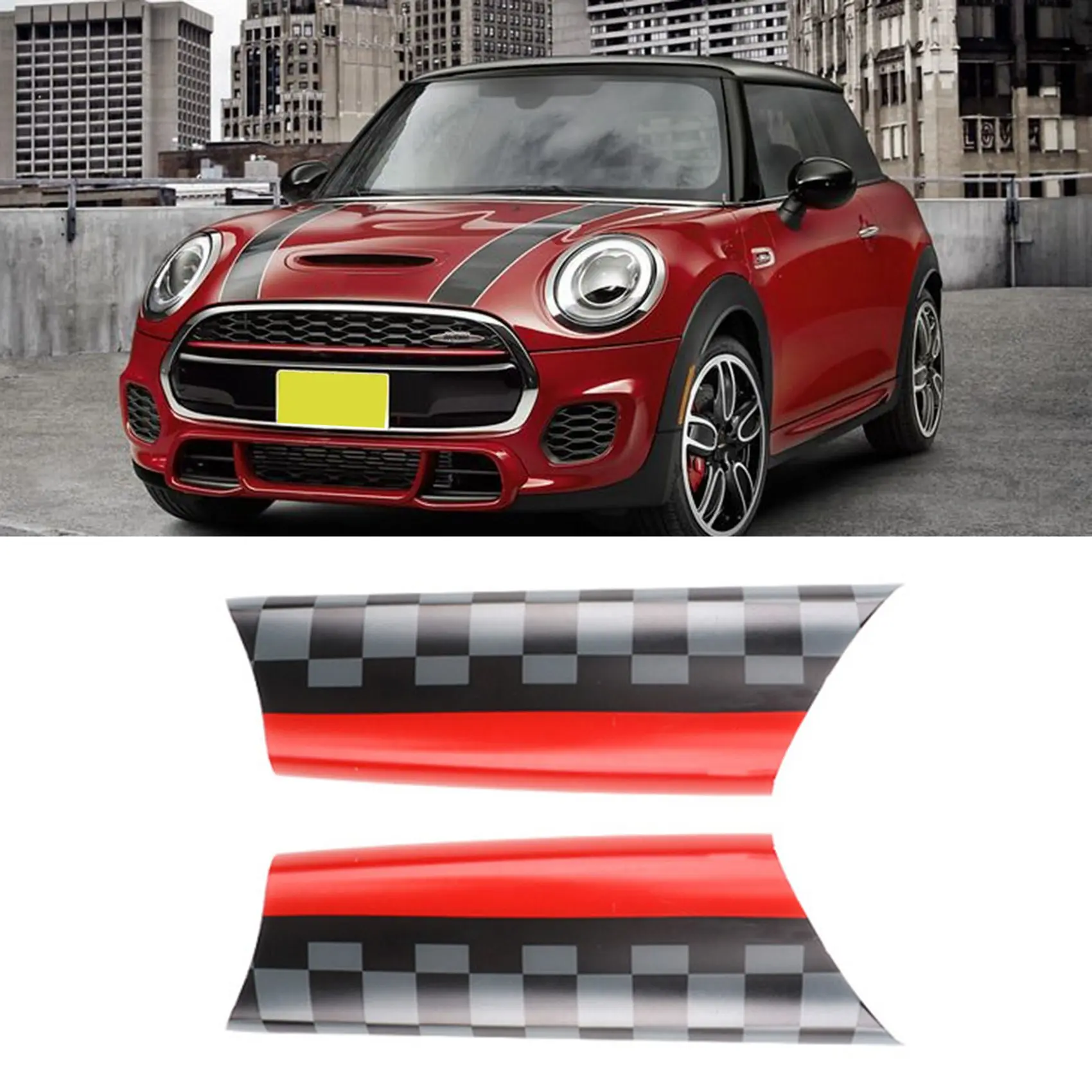 JCW style Car Interior Door Handle Decals Covers for MINI Cooper R55 R56 R57 R58 MINI Clubman R55 R56